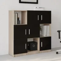 Комод Trendy VO7-OB 121.8 x 120 x 37.6см / ДСП / Черный photo 3