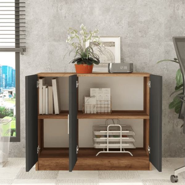 Comodă Trendy VO5-BA 73.8 x 89.1 x 38.1 / PAL / Antracit photo 2