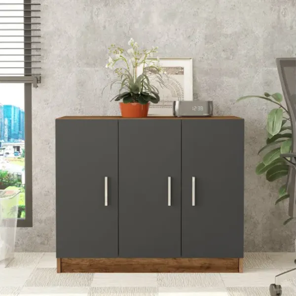 Comodă Trendy VO5-BA 73.8 x 89.1 x 38.1 / PAL / Antracit photo 3