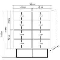 Комод Trendy Quantum Solo 115 x 93 x 36см / ДСП / Atlantic Pine photo 7