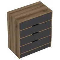 Комод Trendy Elina 40 x 70 x 79см / ДСП / Антрацит photo 5