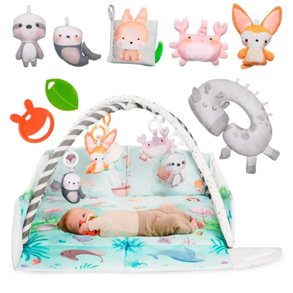 Covoraş pentru joc Lionelo Anika () 0+/ Pătrat/ Multicolor photo 4