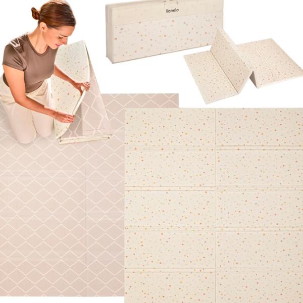 Covoraş pentru joc Lionelo Zora () 0+/ Dreptunghiular/ Beige photo 2