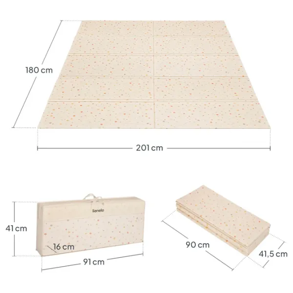 Covoraş pentru joc Lionelo Zora () 0+/ Dreptunghiular/ Beige photo 4