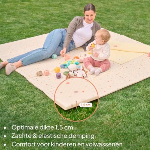Covoraş pentru joc Lionelo Zora () 0+/ Dreptunghiular/ Beige photo 6