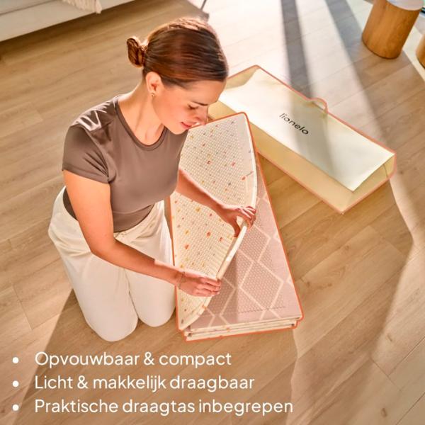 Covoraş pentru joc Lionelo Zora () 0+/ Dreptunghiular/ Beige photo 8