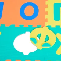 Covoraş pentru joc Moni Letters (1002BG) 10+ luni/ Transformer/ Multicolor photo 3
