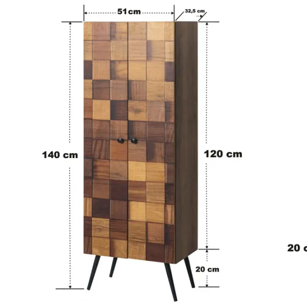 Comodă Trendy Kofin 140 x 51 x 32 / PAL / Maro photo 8