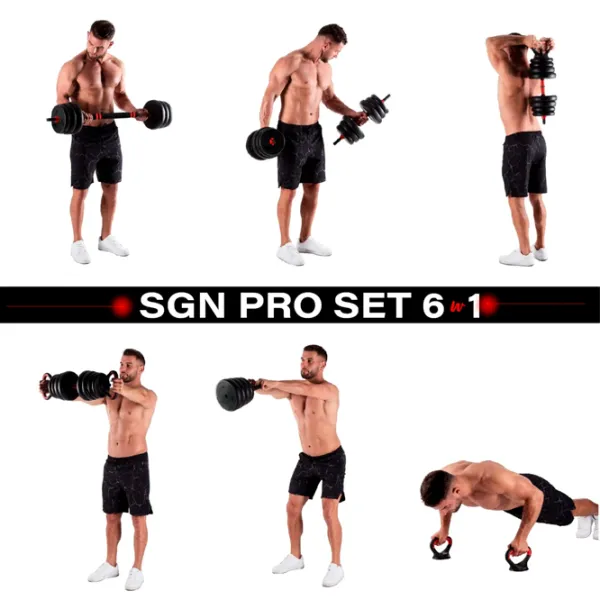Set gantere HMS SGN130 30 kg / Cantitatea în set - 6 photo 4