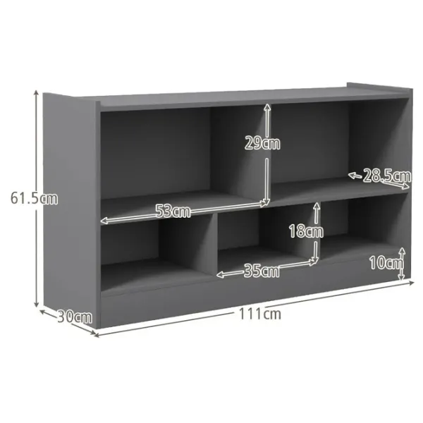 Dulap pentru copii Costway CB10297GR PVC / Gray photo 6