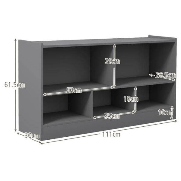 Dulap pentru copii Costway CB10297GR PVC / Gray photo 6