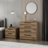 Комод Trendy Kale Plus 42 x 73 x 77см / ДСП / Орех photo 6