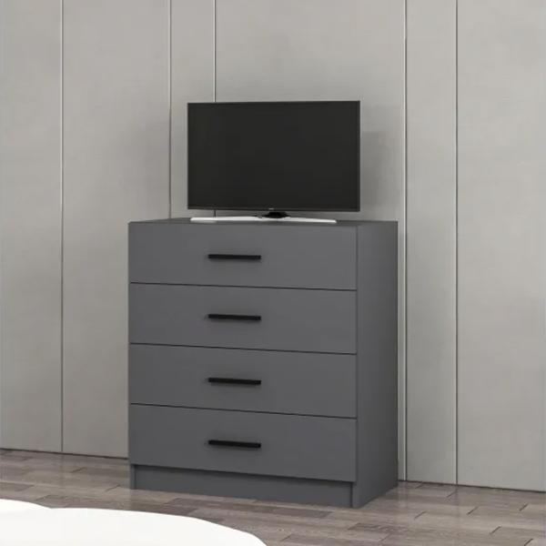 Comodă Trendy Kale TV 100 x 90 x 47 / PAL / Antracit photo 2