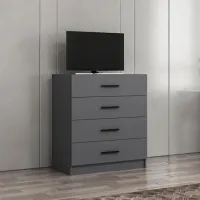 Комод Trendy Kale TV 100 x 90 x 47см / ДСП / Антрацит photo 3