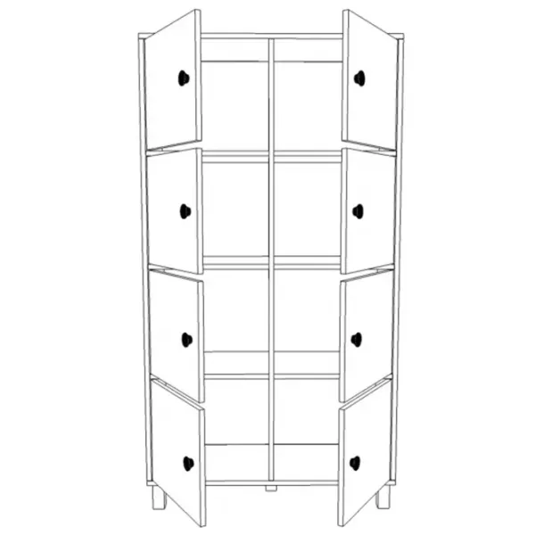 Comodă Trendy MN06-BA 179.4 x 96 x 40 / PAL / Antracit photo 6