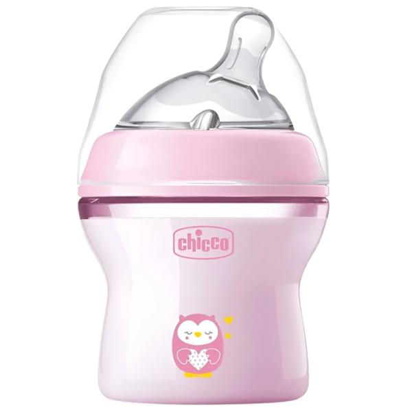 Бутылочка для кормления Chicco Natural Feeling Для девочек / 0.15л / Розовый photo 1