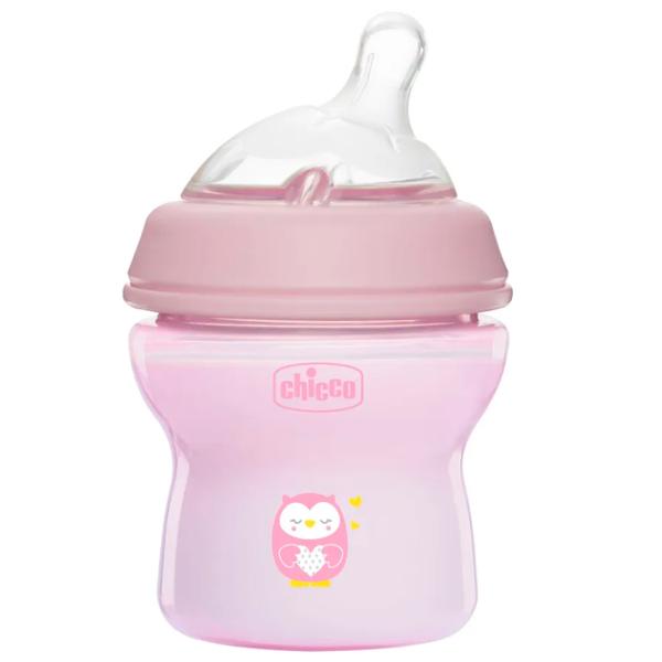 Бутылочка для кормления Chicco Natural Feeling Для девочек / 0.15л / Розовый photo 2