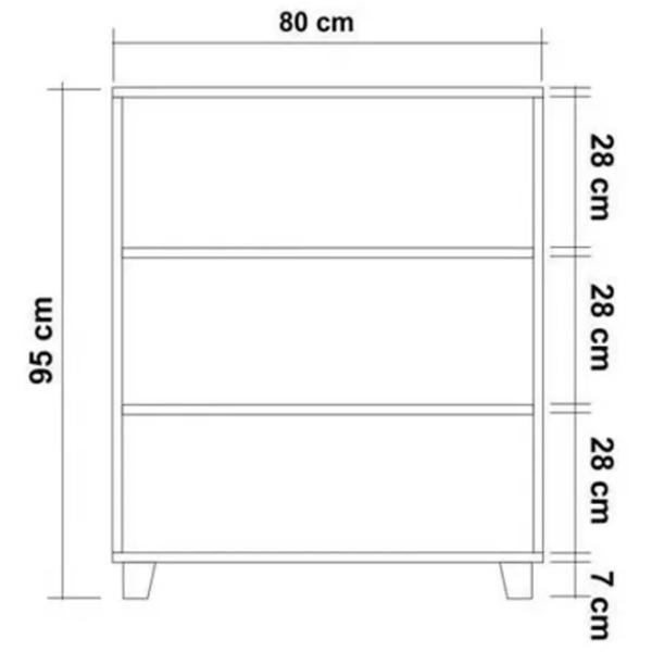 Comodă Trendy Leva Gravis 95 x 80 x 43 / PAL / Nuc photo 4