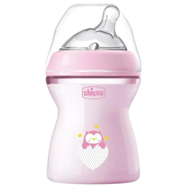 Бутылочка для кормления Chicco Natural Feeling Для девочек / 0.25л / Розовый photo 1