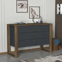Комод Trendy Bumerang 76 x 110 x 44.8см / ДСП / Антрацит photo 4