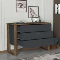 Комод Trendy Bumerang 76 x 110 x 44.8см / ДСП / Антрацит photo 5