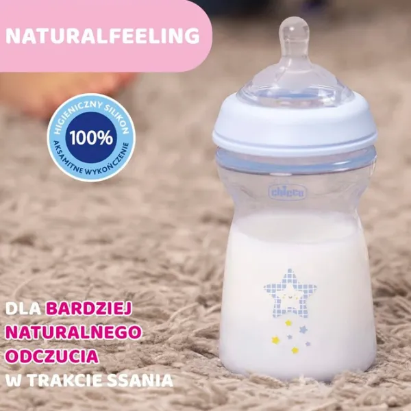 Бутылочка для кормления Chicco Natural Feeling Для мальчиков / 0.33л / Синий photo 5