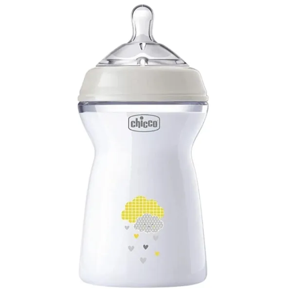 Бутылочка для кормления Chicco Natural Feeling Унисекс / 0.33л / Белый photo 1