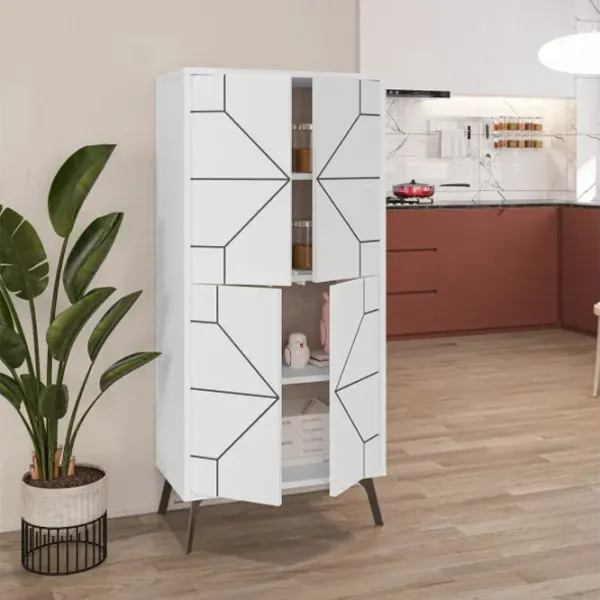 Comodă Trendy Duna 136 x 62.6 x 35.6 / PAL / Alb photo 3