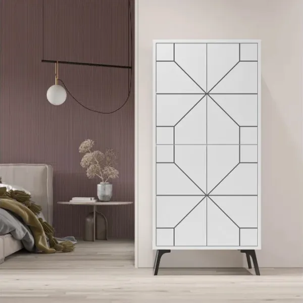 Comodă Trendy Duna 136 x 62.6 x 35.6 / PAL / Alb photo 4