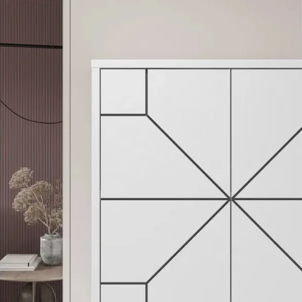Comodă Trendy Duna 136 x 62.6 x 35.6 / PAL / Alb photo 7