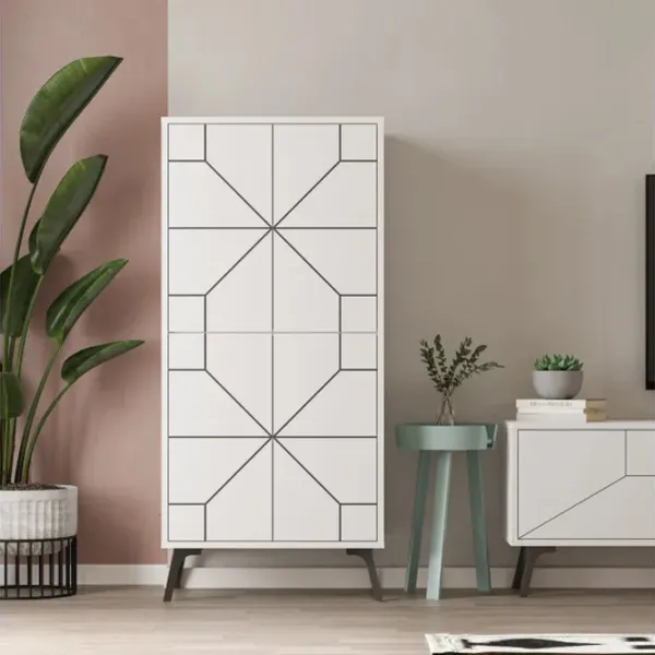 Comodă Trendy Duna 136 x 62.6 x 35.6 / PAL / Alb photo 8
