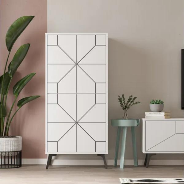 Comodă Trendy Duna 136 x 62.6 x 35.6 / PAL / Alb photo 8