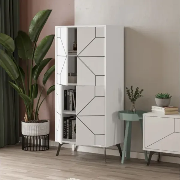 Comodă Trendy Duna 136 x 62.6 x 35.6 / PAL / Alb photo 9