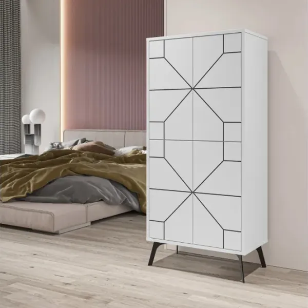 Comodă Trendy Duna 136 x 62.6 x 35.6 / PAL / Alb photo 10