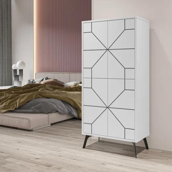 Comodă Trendy Duna 136 x 62.6 x 35.6 / PAL / Alb photo 10