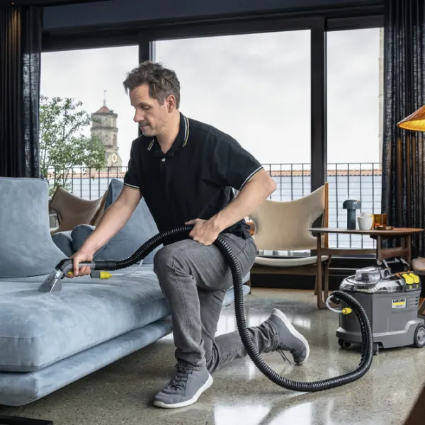 Aspirator industrial KARCHER Puzzi 8/1 1200 W / Gray photo 8