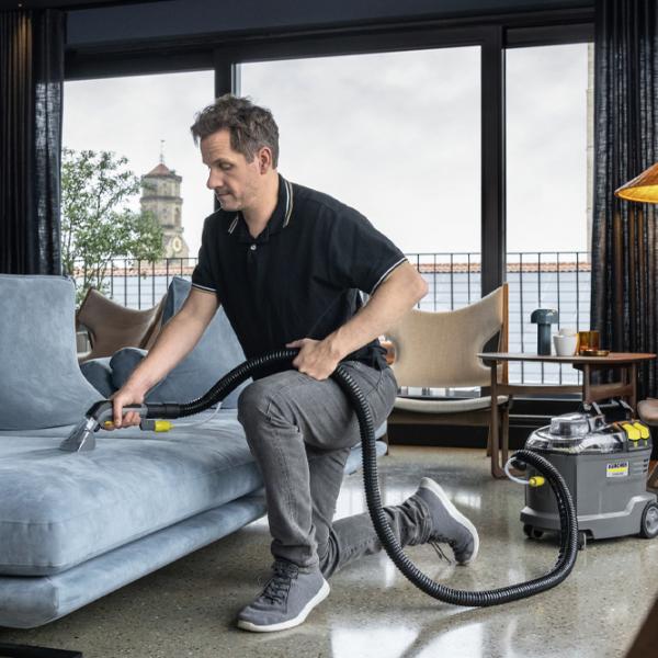 Aspirator industrial KARCHER Puzzi 8/1 1200 W / Gray photo 8