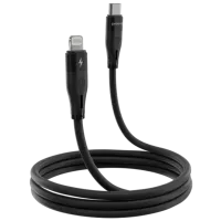 Кабель питания Soft Silicone Proove Lightning + USB Type-C 2 м / Черный photo 2