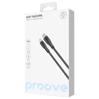 Кабель питания Soft Silicone Proove Lightning + USB Type-C 2 м / Черный photo 5