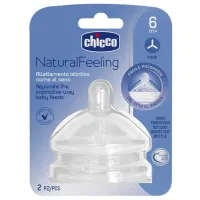 Соска для бутылочки Chicco Natural Flow Унисекс / / Прозрачный