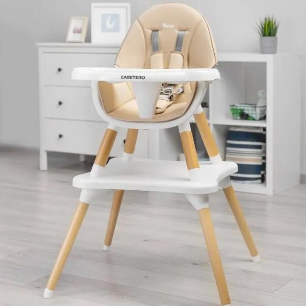 Scaun de masă Caretero Tuva (CT.104876) / 6 luni / Beige  photo 8