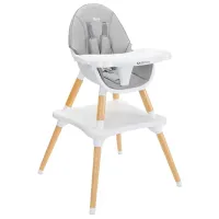 Scaun de masă Caretero Tuva (CT.104878) / 6 luni / Gray 