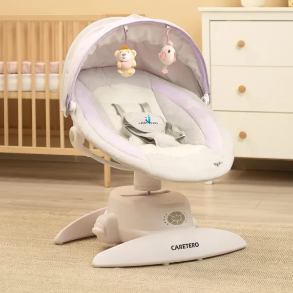 Leagăn pentru bebeluși Caretero Opti (CT.225019) 9 kg/ Pink photo 12