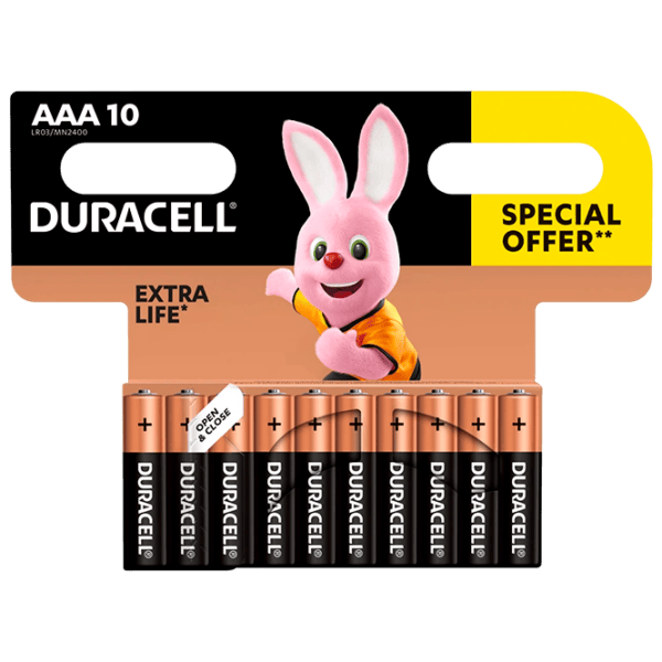 Baterie Duracell MN2400 AAA 1.5 V / 10 buc. photo 1
