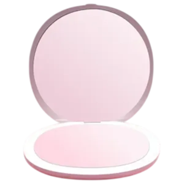 Зеркало для макияжа BelliMosa Make up Compact Двусторонняя / Розовый photo 1