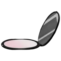 Зеркало для макияжа BelliMosa Make up Compact Двусторонняя / Черный
