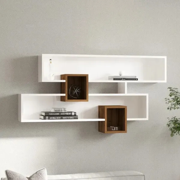 Полка Trendy Karen ЛДСП / Белый Орех photo 3