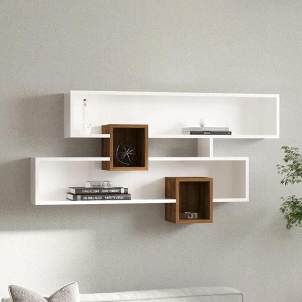 Полка Trendy Karen ЛДСП / Белый Орех photo 3