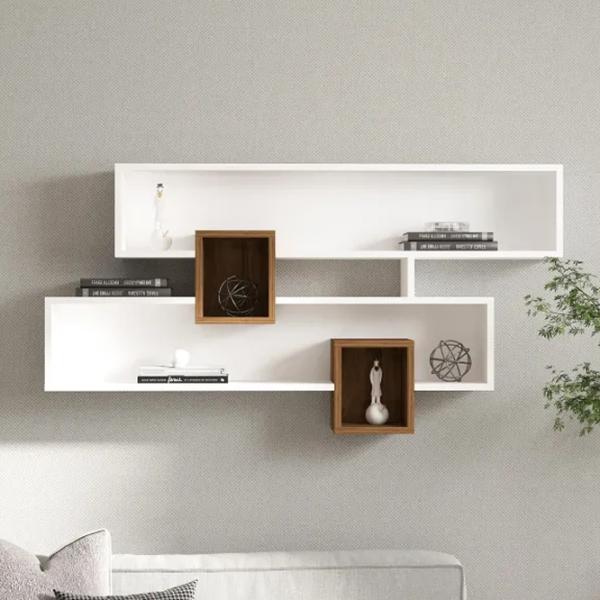 Полка Trendy Karen ЛДСП / Белый Орех photo 4