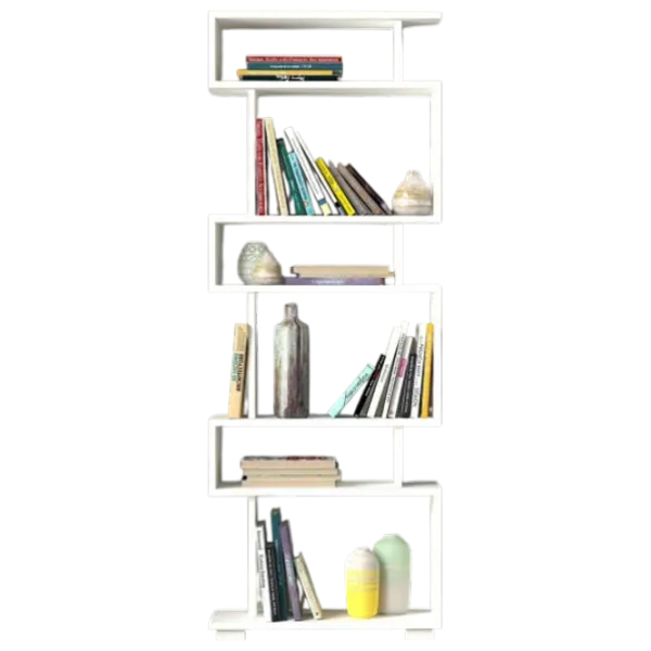 Etajeră Trendy Blok 165.3 x 60 x 19.5 cm / PAL / White photo 2